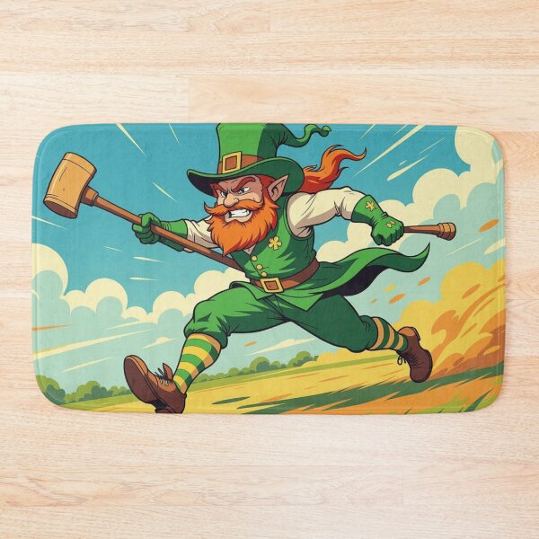 Item preview, The Fighting Irish Mascot in Action designed and sold by xArchGoDx.