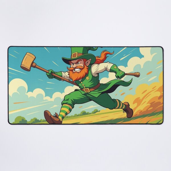 Item preview, The Fighting Irish Mascot in Action designed and sold by xArchGoDx.