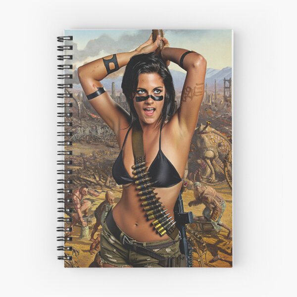 Item preview, Post Apocalyptic warrior woman resting after battle designed and sold by Vintage Designs +.