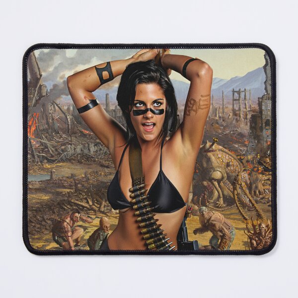 Item preview, Post Apocalyptic warrior woman resting after battle designed and sold by Vintage Designs +.