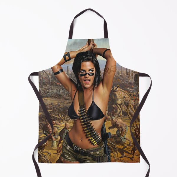 Item preview, Post Apocalyptic warrior woman resting after battle designed and sold by Vintage Designs +.