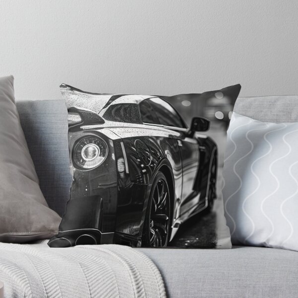Item preview, Nissan GT-R gleaming in urban rain at night designed and sold by Jerhus.
