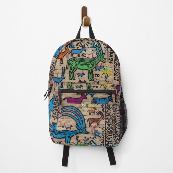 Item preview, Animals and gorillas drawn on the wall, graffiti with very old Arabic writing designed and sold by jotcar.