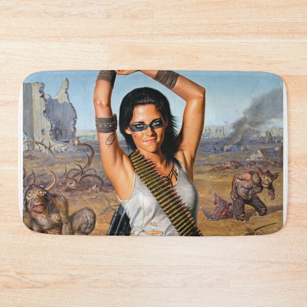 Item preview,  Apocalyptic warrior woman resting after battle designed and sold by Vintage Designs +.