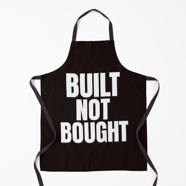 Item preview, Built Not Bought – Hardcore Gym Motivation Quote for Fitness Addicts designed and sold by Howling Ink.