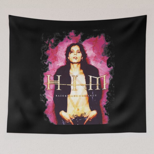 Item preview, Him Band Tee Razorblade Romance Cover Heartagram Him Logo designed and sold by AgustiWiegand.