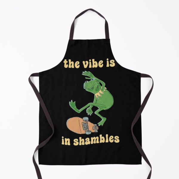 Item preview,  Frog The Vibe Is In Shambles Funny Meme designed and sold by JosefaWunsch.