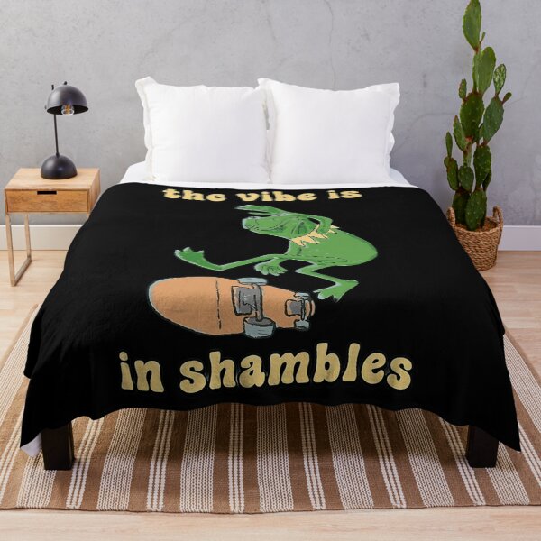 Item preview,  Frog The Vibe Is In Shambles Funny Meme designed and sold by JosefaWunsch.