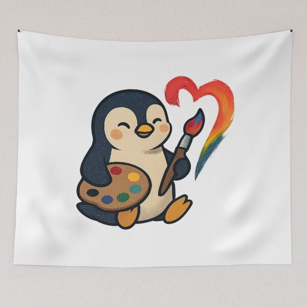 Item preview, Painter Penguin designed and sold by PlanetBoi.