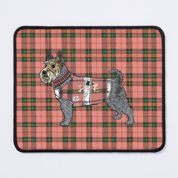 Item preview, Tartan Scottie Dog Peach designed and sold by Samantha Grover Designs.