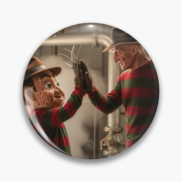 Item preview, Freddy giving a high five to his own plushie clone designed and sold by AndrewWorld.