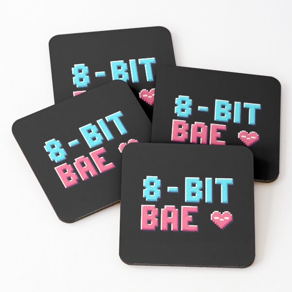 Item preview, 8-Bit Bae - Retro Gaming Hearts designed and sold by SlightlyUnreal.