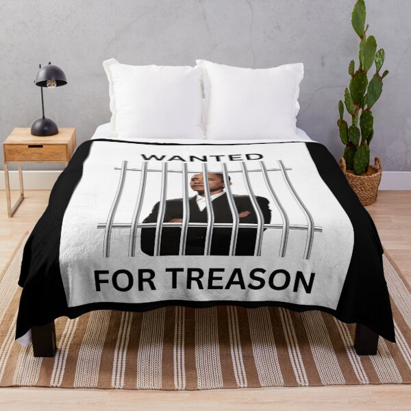 Item preview, Barak Obama Wanted For Treason designed and sold by ClothingBradle.