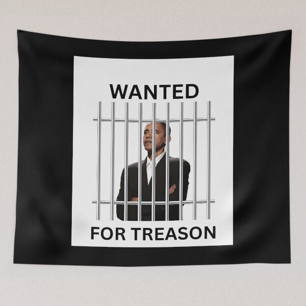 Item preview, Barak Obama Wanted For Treason designed and sold by ClothingBradle.