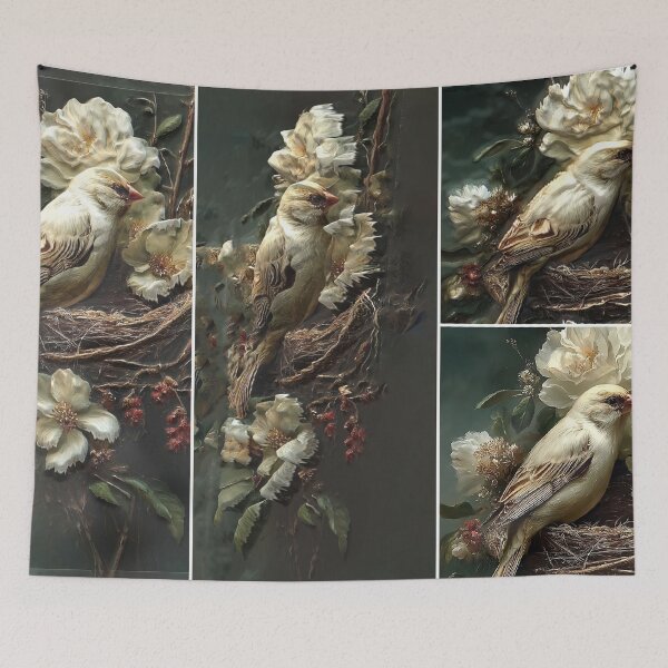Item preview, 3D modeling of a bird on its nest designed and sold by Armajay.