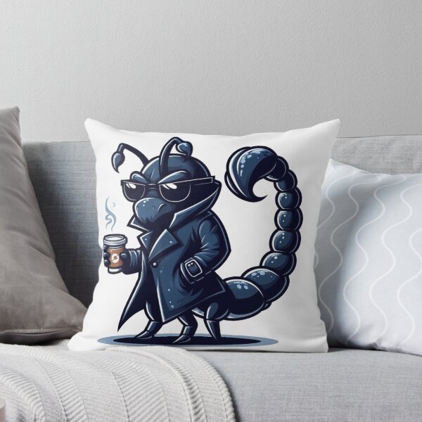 Item preview, ♏ Scorpio – Mysterious Detective Zodiac Sticker & Illustration designed and sold by trend-forge.