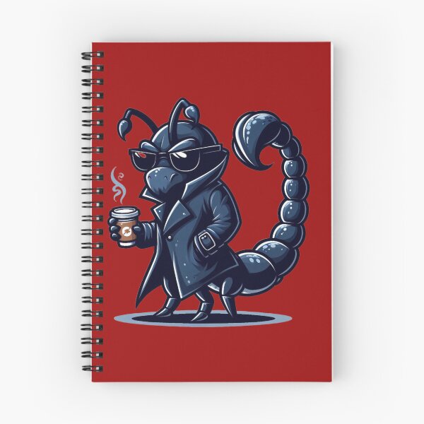 Item preview, ♏ Scorpio – Mysterious Detective Zodiac Sticker & Illustration designed and sold by trend-forge.