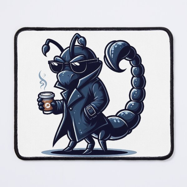 Item preview, ♏ Scorpio – Mysterious Detective Zodiac Sticker & Illustration designed and sold by trend-forge.