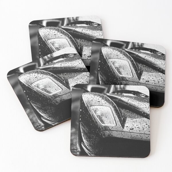 Item preview, Ferrari Enzo sparkling in the rain black and white artistic photography designed and sold by Jerhus.