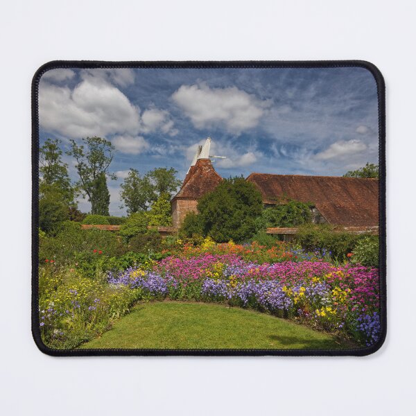 Item preview, Oast Houses of Kent with a flower border and Lawn designed and sold by John Gilham - Landscape Photography.