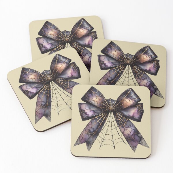 Item preview, Halloween Spider Web Bow – Gothic Ribbon Decoration Art designed and sold by asudesign.
