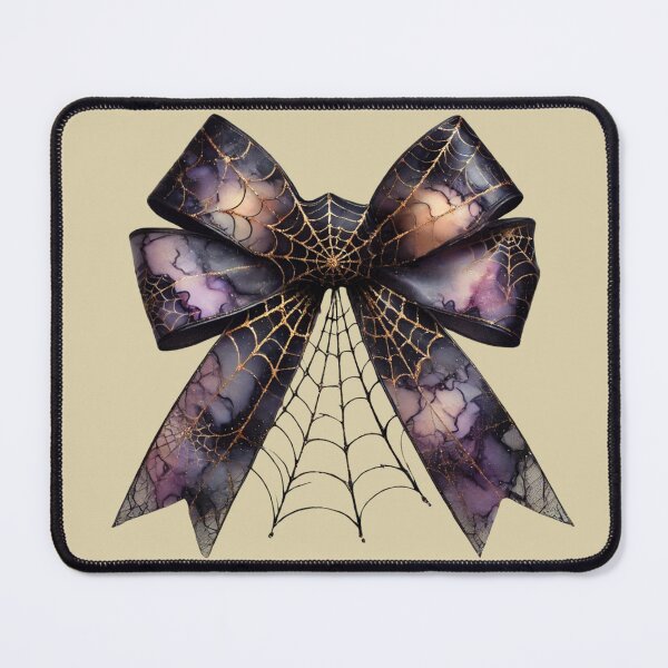 Item preview, Halloween Spider Web Bow – Gothic Ribbon Decoration Art designed and sold by asudesign.