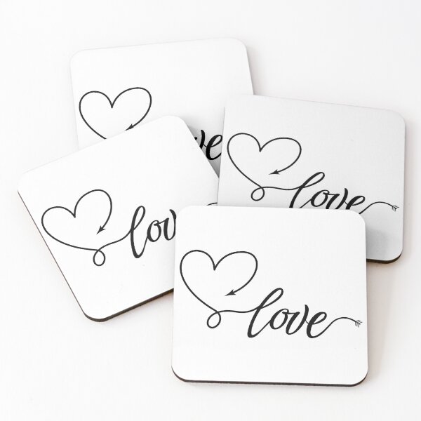 Item preview, Handwritten "Love" with Heart and Arrow Vector Design designed and sold by hc-u.
