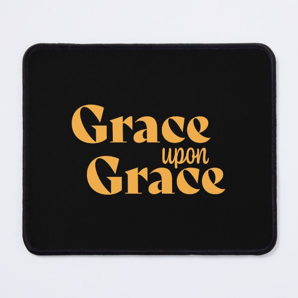 Item preview, Grace upon Grace. Christian Bible Verse Inspirational Quote | Faith in God Scripture Art designed and sold by CrossCrafted.