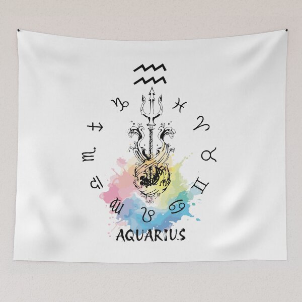 Item preview, Aquarius Aura Horoscope Art designed and sold by Hori4on.