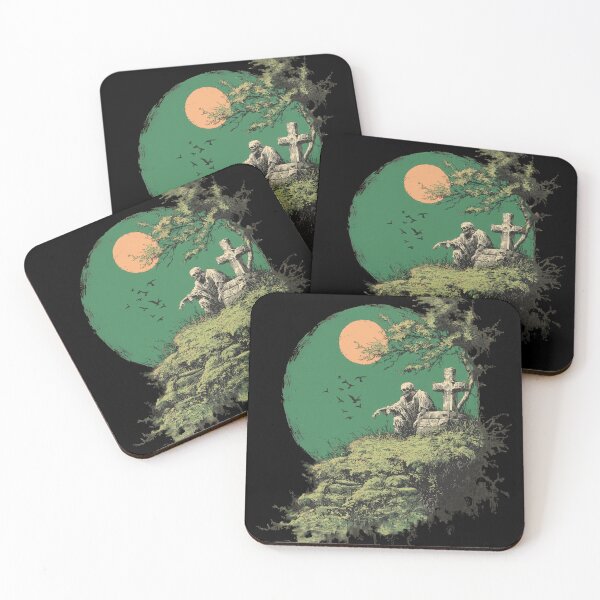 Item preview, Mossy Grave Zombie — Vintage Cemetery Illustration designed and sold by AJ Lab.