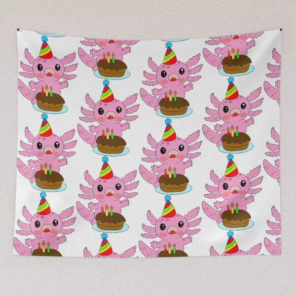 Item preview, axolotl Happybirthday designed and sold by Pe.peach.