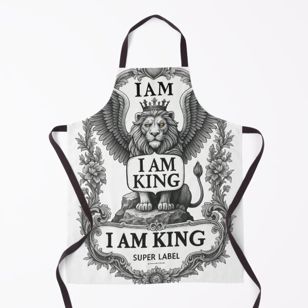 Item preview, I Am King ? – Majestic Lion Crown Artwork | Unique Royal Design designed and sold by KawaiiNestching.