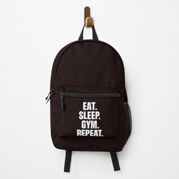 Item preview, Eat. Sleep. Gym. Repeat. – Funny Fitness Lifestyle Quote designed and sold by Howling Ink.
