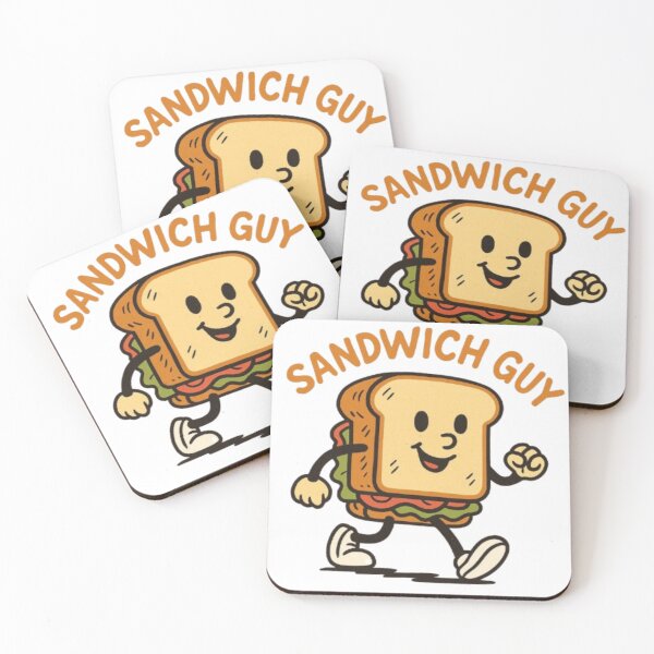 Item preview, Sandwich Guy - Funny Food Lover Cartoon T-Shirt. designed and sold by musabadam2013.