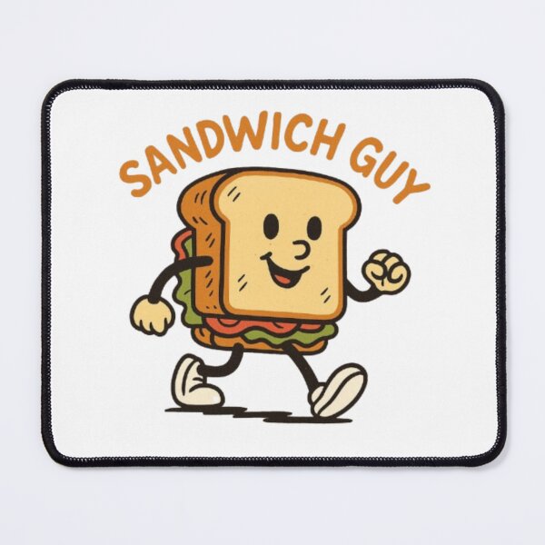 Item preview, Sandwich Guy - Funny Food Lover Cartoon T-Shirt. designed and sold by musabadam2013.