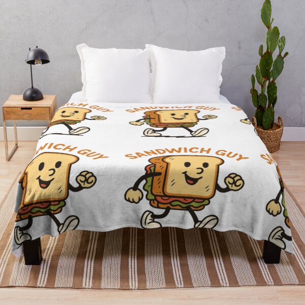 Item preview, Sandwich Guy - Funny Food Lover Cartoon T-Shirt. designed and sold by musabadam2013.