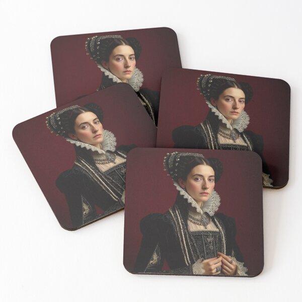 Item preview, Elizabeth Bathory vintage royal portrait art designed and sold by Vintage Designs +.