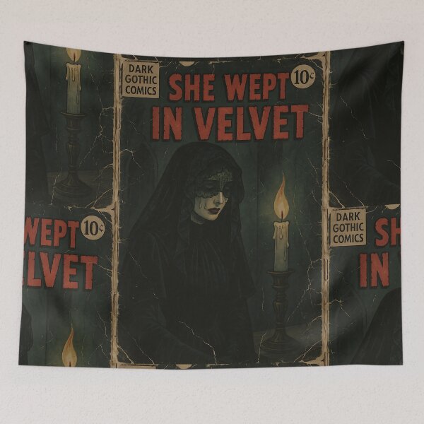 Item preview, Dark Gothic Art: She wept in velvet designed and sold by bapupa.