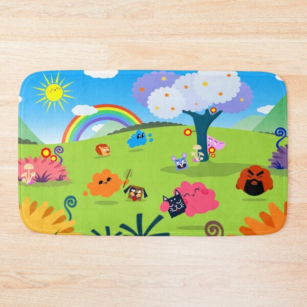 Item preview, Happy Colorful Planet with Cute and Magical Creatures V2 designed and sold by Liron Peer's Magical Store.