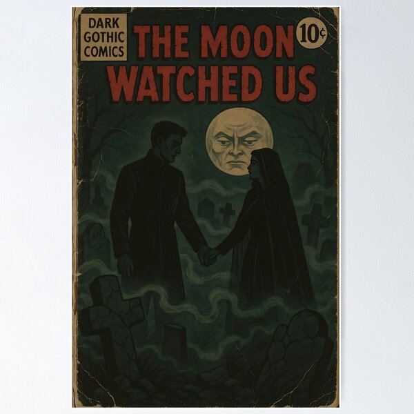 Artikelvorschau, Dark Gothic Art: Der Mond beobachtete uns entworfen und verkauft von bapupa.
