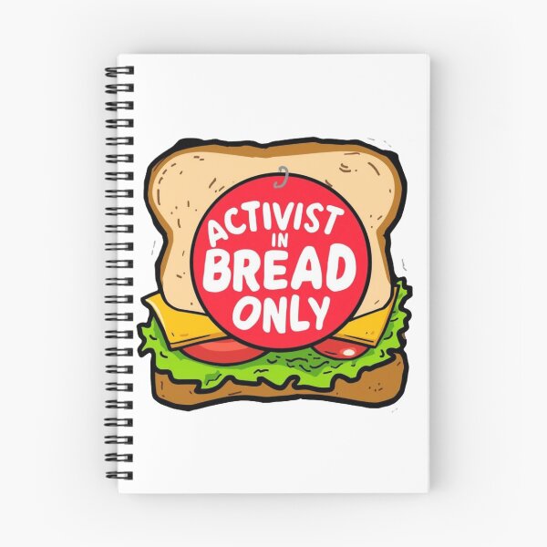 Item preview, Activist in Bread Only – Funny Sandwich Protest Pun designed and sold by jelonkaa.