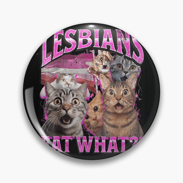 Item preview, Lesbians Eat What Funny Cat Gay Pride Lgbtq Pun designed and sold by megmao.