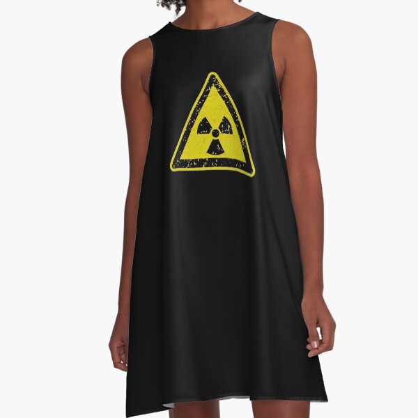 Radiation Hazard Warning Sign A-Line Dress