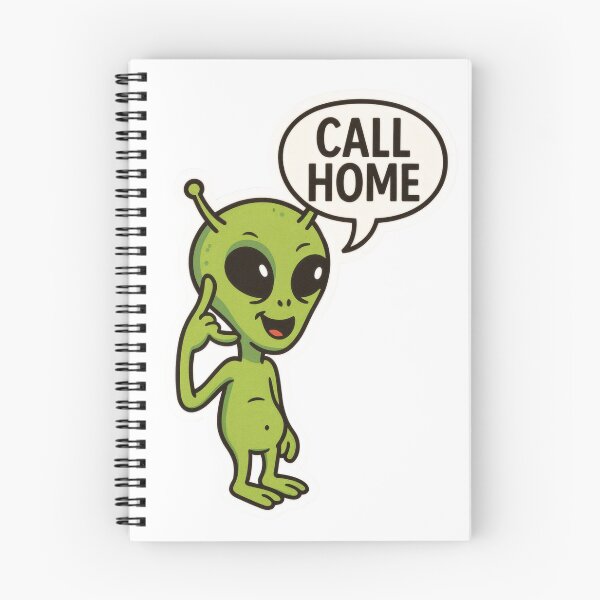 Item preview, Alien – Call Home Sticker designed and sold by FunnyCuteArt.