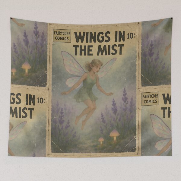 Item preview, Dreamy Fairycore Art: Wings in the mist designed and sold by bapupa.