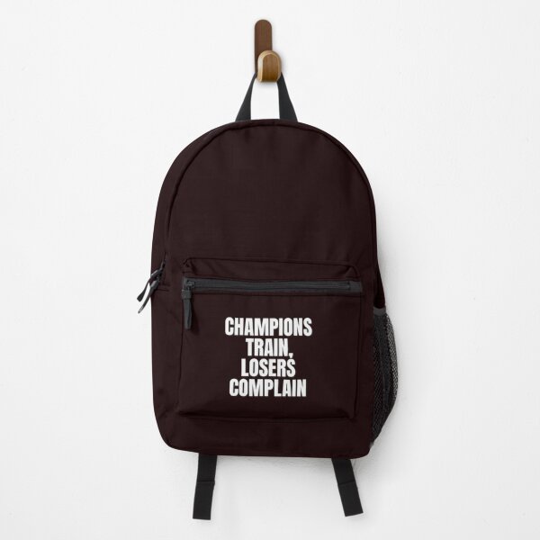 Item preview, Champions Train, Losers Complain – Bold Motivational Quote for Winners designed and sold by Howling Ink.