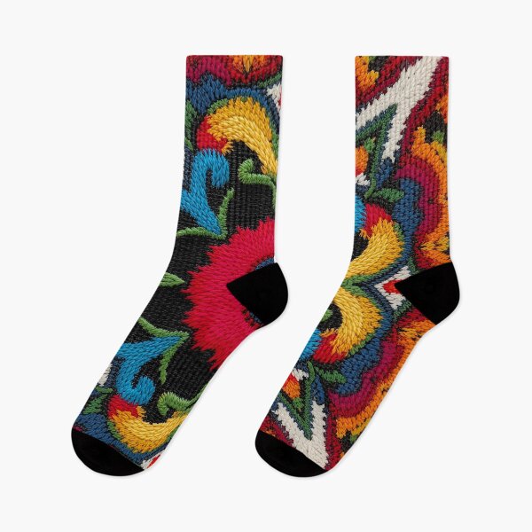 Item preview, Traditional Mexican Floral Embroidery 7 designed and sold by Tom-Johnson.
