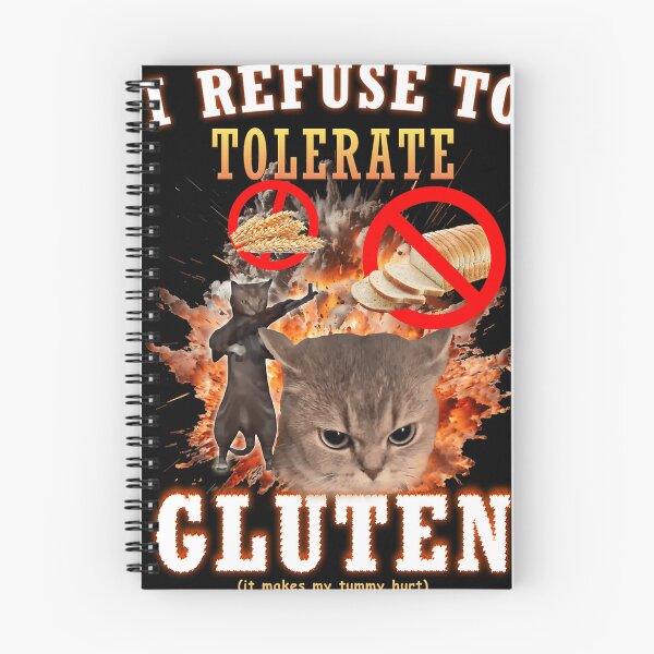 Item preview,  I Refuse To Tolerate Gluten Funny Cat Meme designed and sold by soilabrandin.