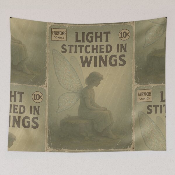 Item preview, Ethereal Fairycore Art: Light stitched in wings designed and sold by bapupa.