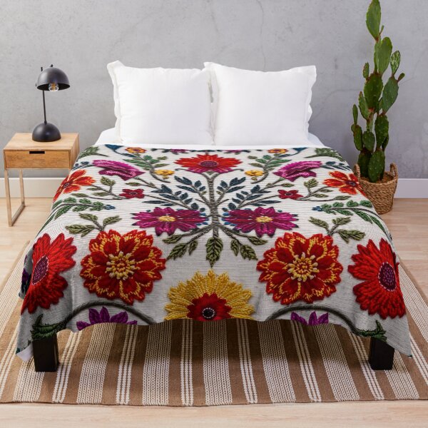 Item preview, Traditional Mexican Floral Embroidery 10 designed and sold by Tom-Johnson.